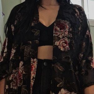 Vintage floral kimono